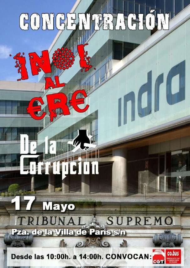 elpcm's tweet photo. Comunicado de apoyo a las compañeras de INDRA. El miércoles concentración frente a la sede del TS para gritar #MadridSinMafia #StopEREIndra https://t.co/ZM78y52iCQ