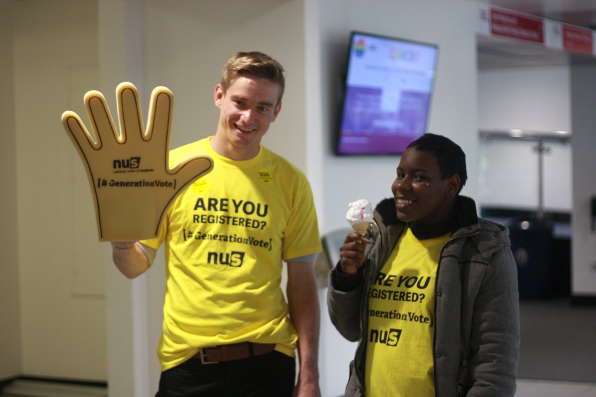 nusuk's tweet image. That's a wrap in Sheffield! Thanks to @ShefColSU and @hallamunion. 350 free ice creams to registered students!  #GenerationVote #GE2017