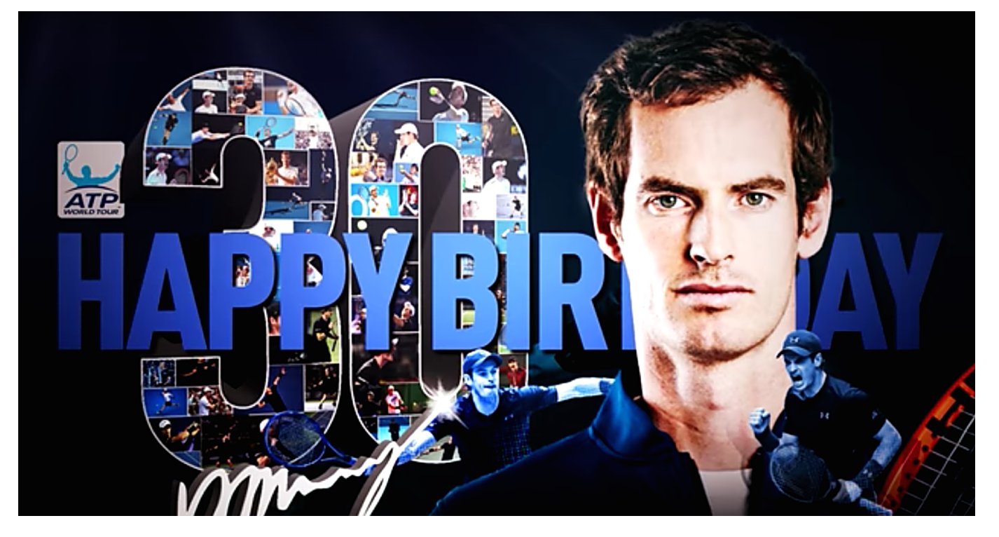 The ATP Tour players wish Andy Murray a happy 30th birthday. Grigor Dimitrov is a standout.  