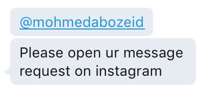 @MohmedAbozeid You got a secret message 💌😍