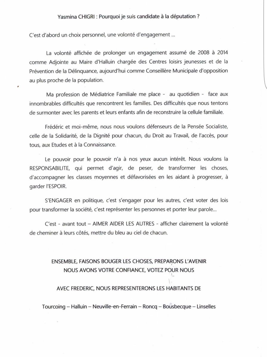 Proche_De_Vous's tweet photo. #legislatives2017 #10emecirconscriptiondunord 
Pourquoi je suis candidate à la députation ? https://t.co/anoDmy4bNK