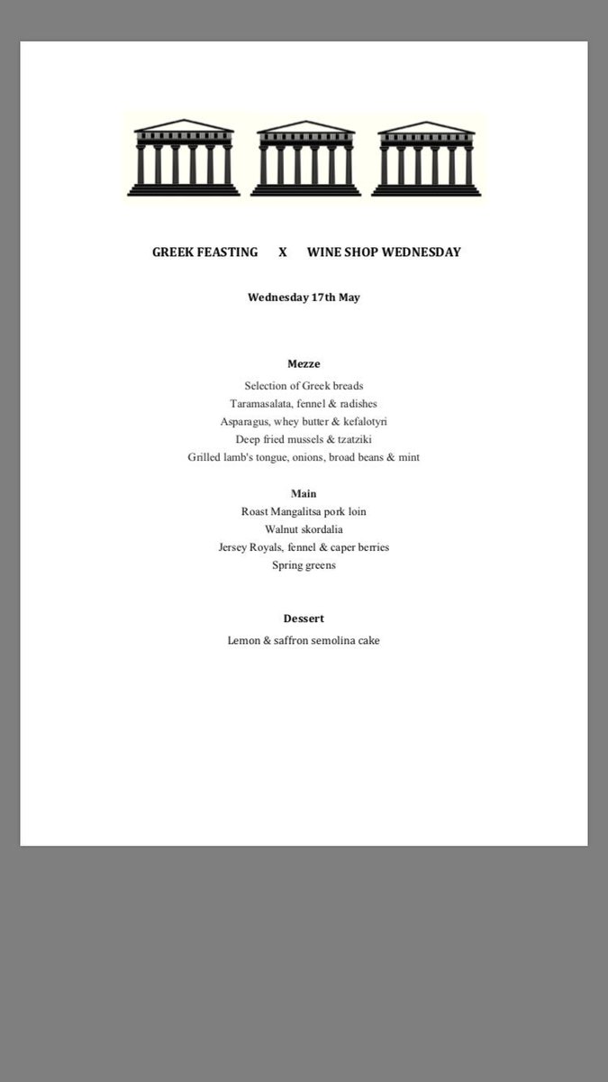 GUYS. Only two of these (by now legendary) Greek Nights left! Don't miss out. London's last real bargain plus such a fun party atmosphere🏺