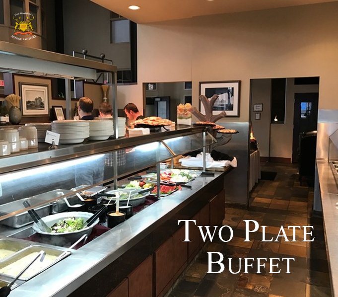 TheMooseFactory's tweet photo. Weekdays from 11am to 2pm enjoy our buffet! You won't be disappointed with our two hand carved meats, assorted hot entrees, and more! https://t.co/Fnq7KqXFId