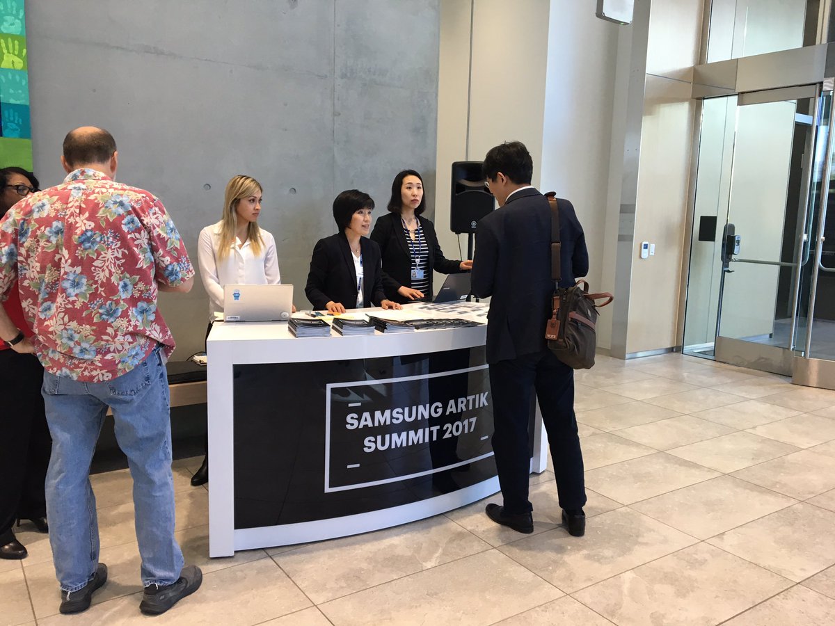 kevinpei2001's tweet photo. Samsung ARTIK Summit 2017 just started at Samsung SSIC in San Jose, CA https://t.co/RRdOMQapzz