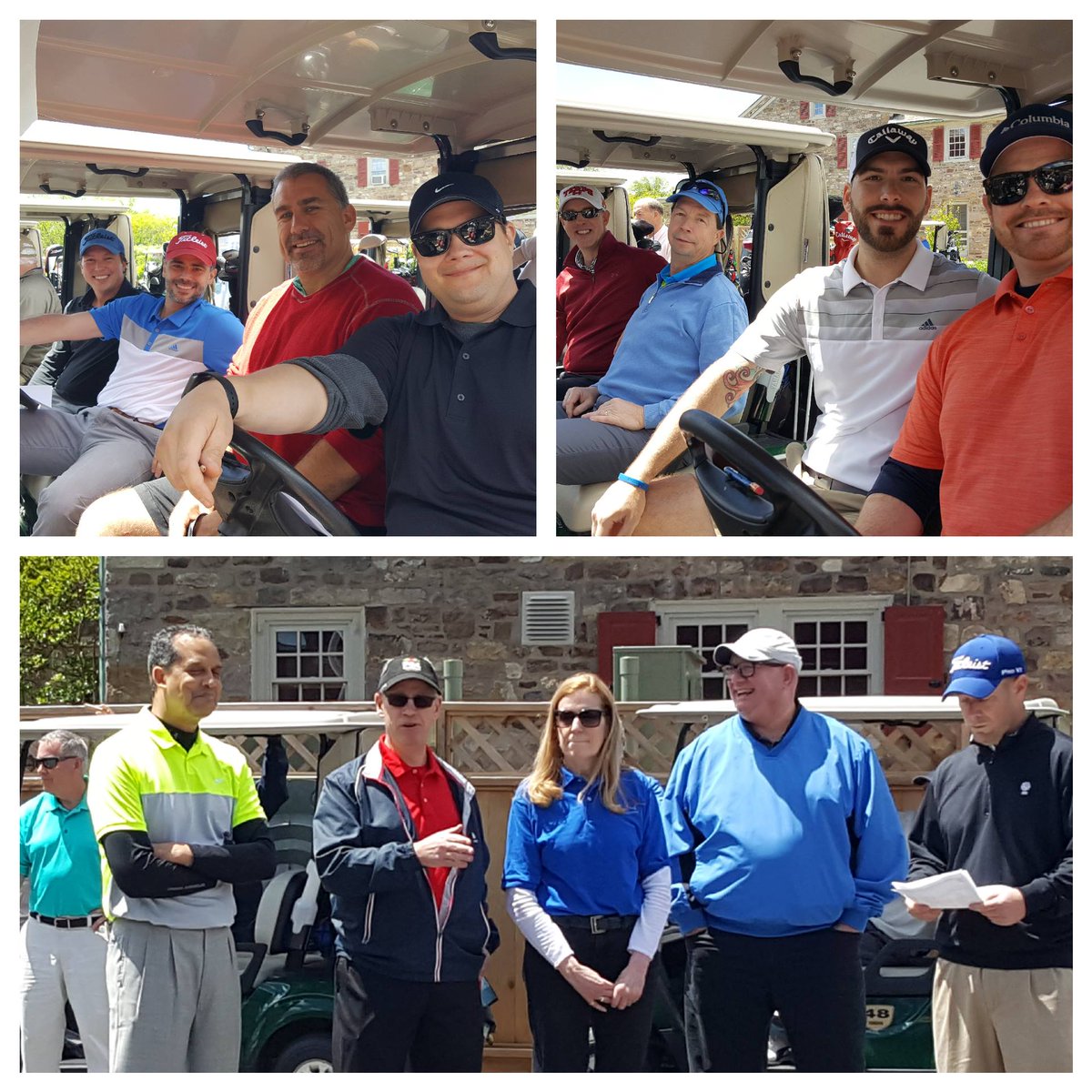 DudnykHealth's tweet photo. Today, #TeamDudnyk (w/ local celeb @IainPageFox29) is supporting @SLF2012_Connect at their annual golf outing. Good luck team! #PayItForward https://t.co/RnWOkgjaq5
