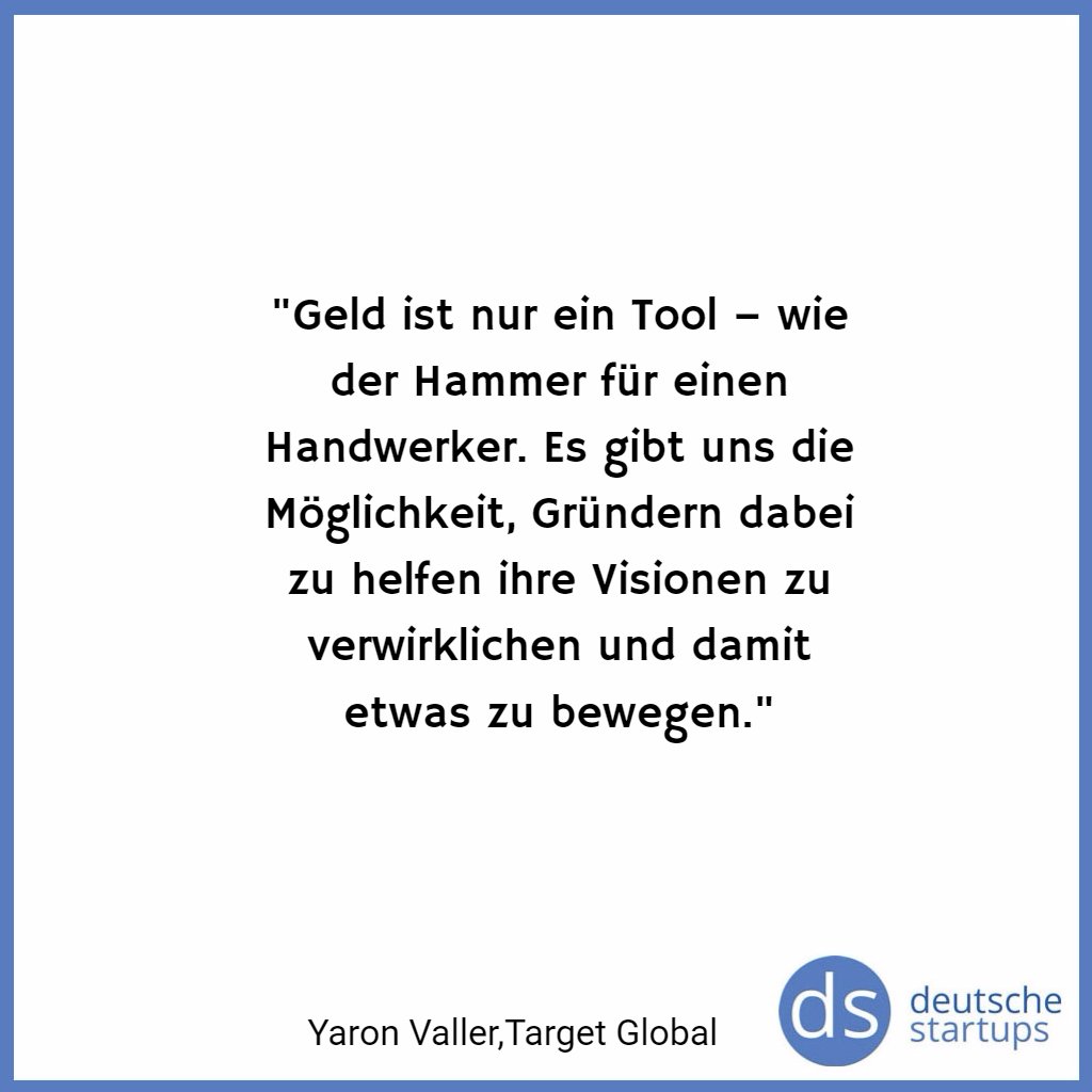 Disruptive42's tweet image. DStartups: Diese Woche im #VCInterview: Yaron Valler, General Partner bei Target Global. lnk.al/4nvK