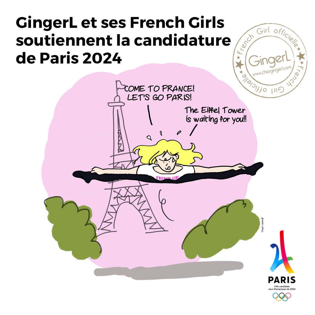 GingerLOfficiel's tweet photo. GingerL et ses French Girls soutiennent #Paris2024 https://t.co/1sOplkJ0zL @lequipe @lequipe21 @Eurosport_FR @infosportplus https://t.co/5qQajh5FCl