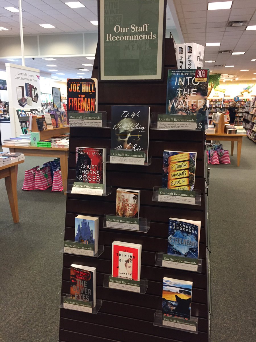 Come check out what our amazing booksellers are reading!          #staffrecs #fireman #ifwewerevillains #intothewater
