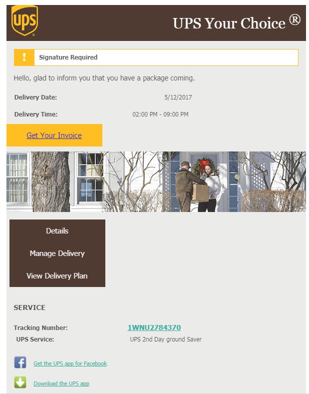 hcinfosec's tweet image. New UPS phish spotted. sites.google.com/a/holycross.ed…