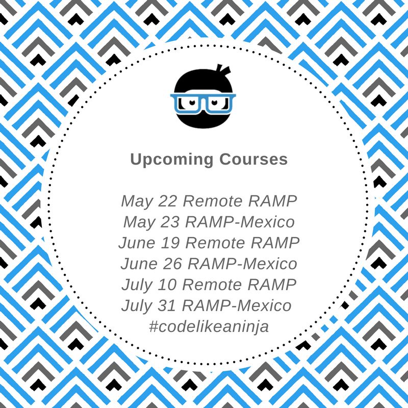 CodeVersityUS's tweet photo. Time to start your #learntocode journey today. Register for a remote RAMP course, to get started. https://t.co/sT9dXTNhFZ #codelikeaninja https://t.co/4609XmZ95i