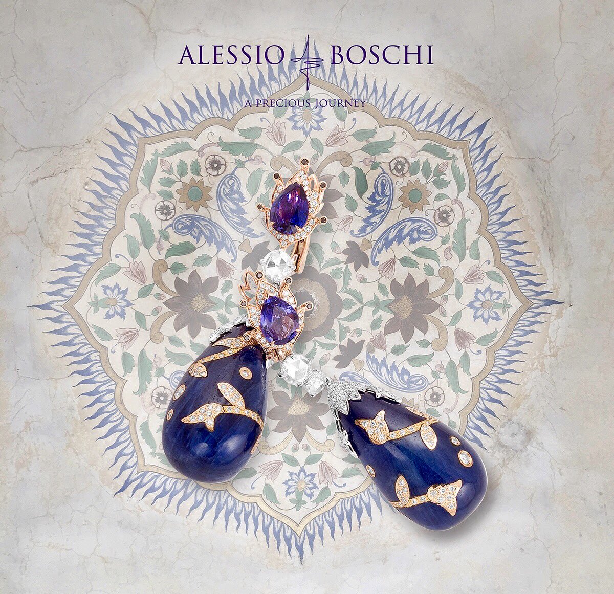 The "Ramage Foliage" earrings