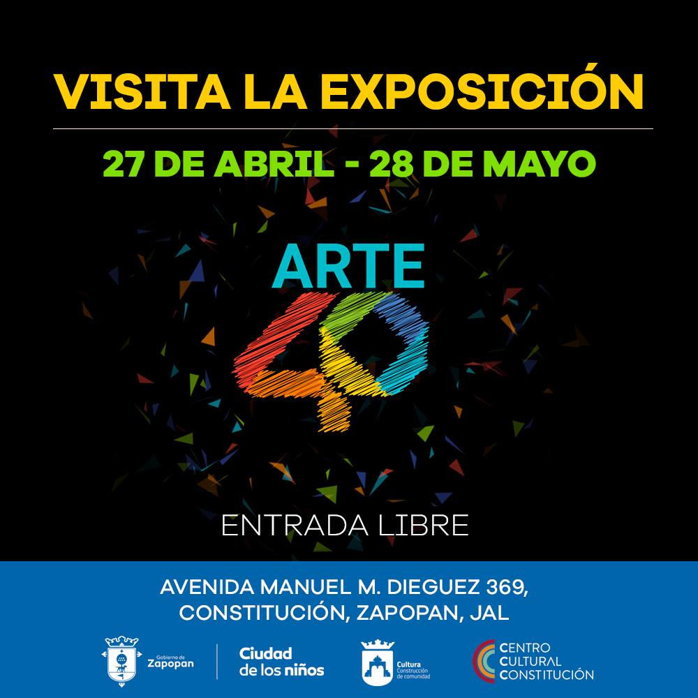 Visita la galería de #Arte40 #ConcursoMásExposición hasta el 28 de Mayo en el Centro Cultural Constitución bit.ly/2mXC2so   😁