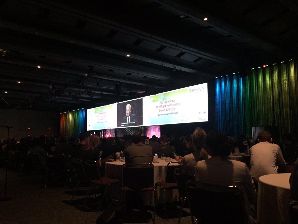 VeraBelaa's tweet photo. After @Ulula4good pitch at #socentzone at @OCEinnovation #OCEdiscovery, gathered for welcoming remarks by Governor General D. Johnson https://t.co/OortJnl5kN