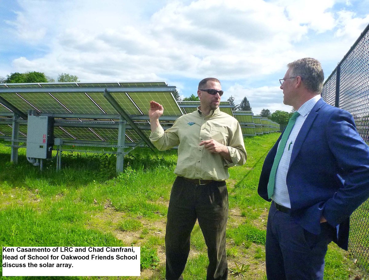 theLRCgroup's tweet photo. LRC attended the Solar Celebration at Oakwood Friends School. We provided design &amp; permitting for this 2MW array @NYSERDA @CentralHudson https://t.co/VOpfnaFcuH