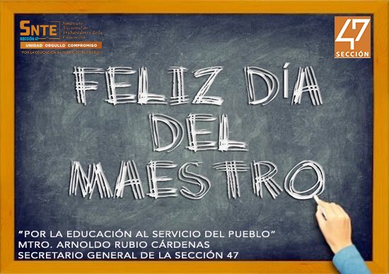 secgen47's tweet photo. Educar no es dar carrera para vivir, sino templar el alma para las dificultades de la vida. Muchas felicidades en su día maestros. https://t.co/RInb8ri5NQ