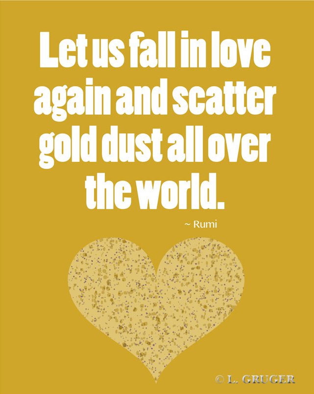 tarotcardwisdom's tweet image. "Let us fall in love again and scatter gold dust all over the world..." #quote #tarot @tarotcardwisdom ❤