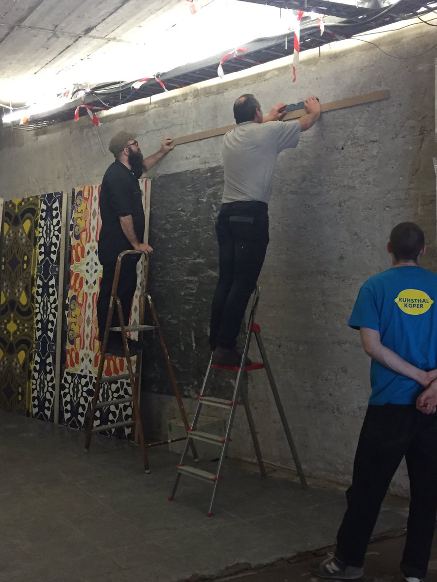 Installing day two. Work in progress @ Kunsthal Koper Huidekoperstraat!