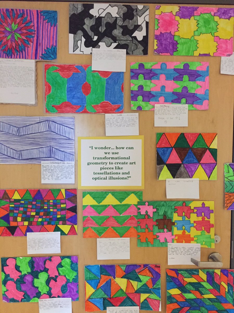MsRicciuti's tweet photo. More added to our door display to show our Math Art designs :) @HuntingtonRidg1 @PeelSchools https://t.co/ceThndFK0Z
