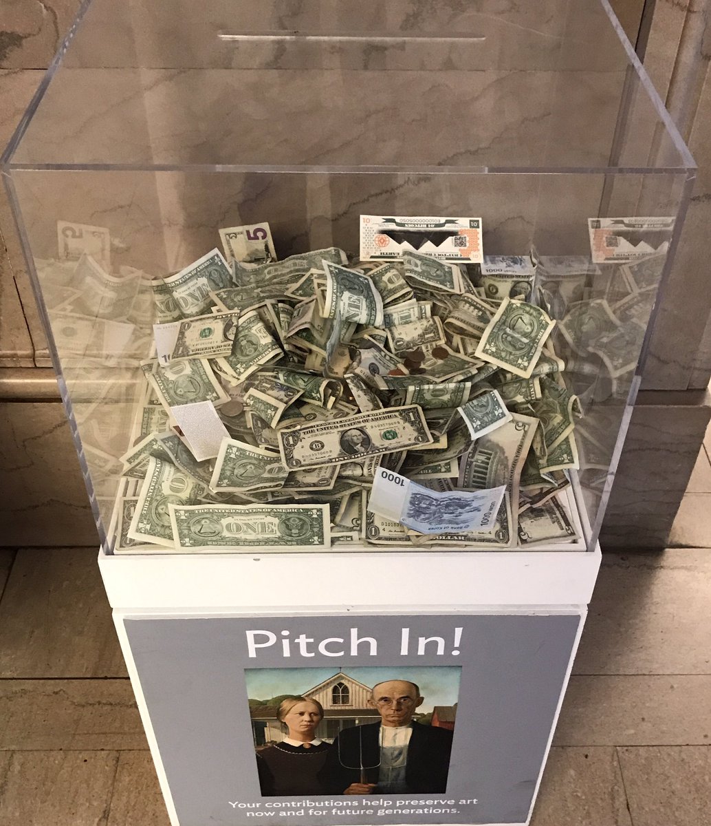 BitcoinReserve's tweet photo. Hey @artinstitutechi, We just Donated a .01 Bitcoin Reserve Note! That #BitcoinBuck is worth $17.36 Right Now! #Bitcoin #BitcoinInChicago! https://t.co/nsJg8yEsWM