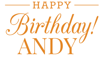 Happy Birthday            Hope you are having a great day & Good Luck in Rome   