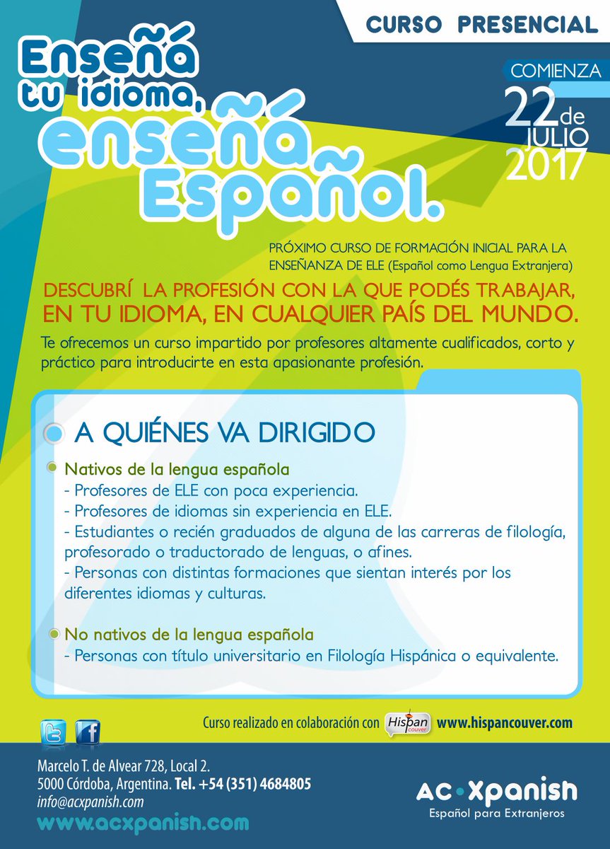 Último curso presencial del año. ¡Inscribite ahora!