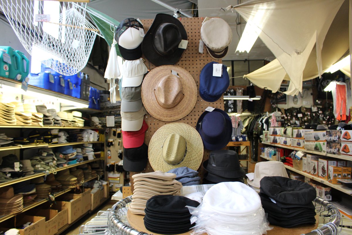 SurplusStoreLA's tweet image. All prepped and ready for the sun. Grab some protective hat wear from us pronto!
