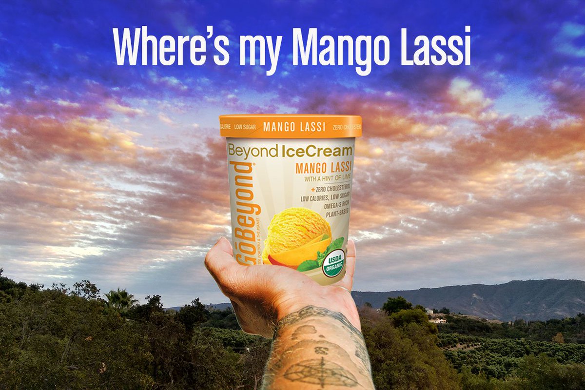 GoBeyondFoods's tweet photo. Where's my Mango Lassi? #plantbased #dairyfree #lowcalories #icecream #vegan https://t.co/EP5CYsNIJ2 #gobeyondfoods #ojai #sunset https://t.co/8gqC6lB8EB