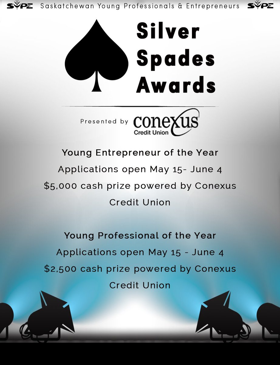 SYPE_Regina's tweet photo. We are now accepting applications for the 2017 SILVER SPADES AWARDS! Get your application at https://t.co/o2GBVmVL7b https://t.co/aK8k1uNFzE