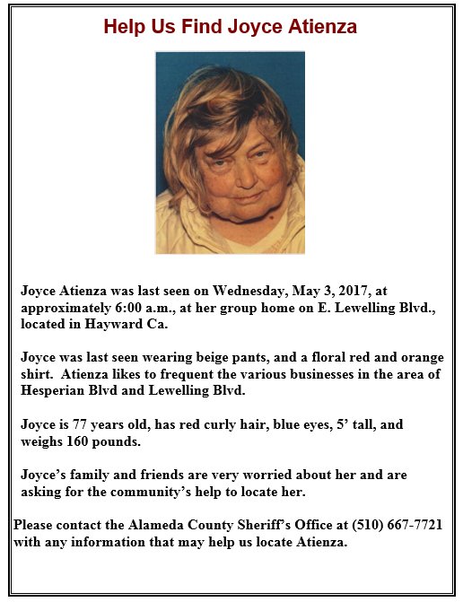 MISSING PERSON