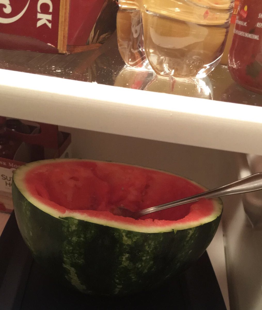 Yo <a href="/VarialsPA/">VARIALS</a> y'all left a watermelon with a spoon inside it at our house last night