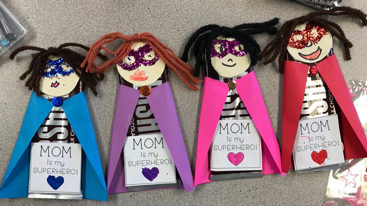 First graders made Superhero Mom chocolate bars for their Superhero Moms for Mother's Day! <a href="/SimondSuperstar/">Simonds Superstars |The Lamphere Schools</a>