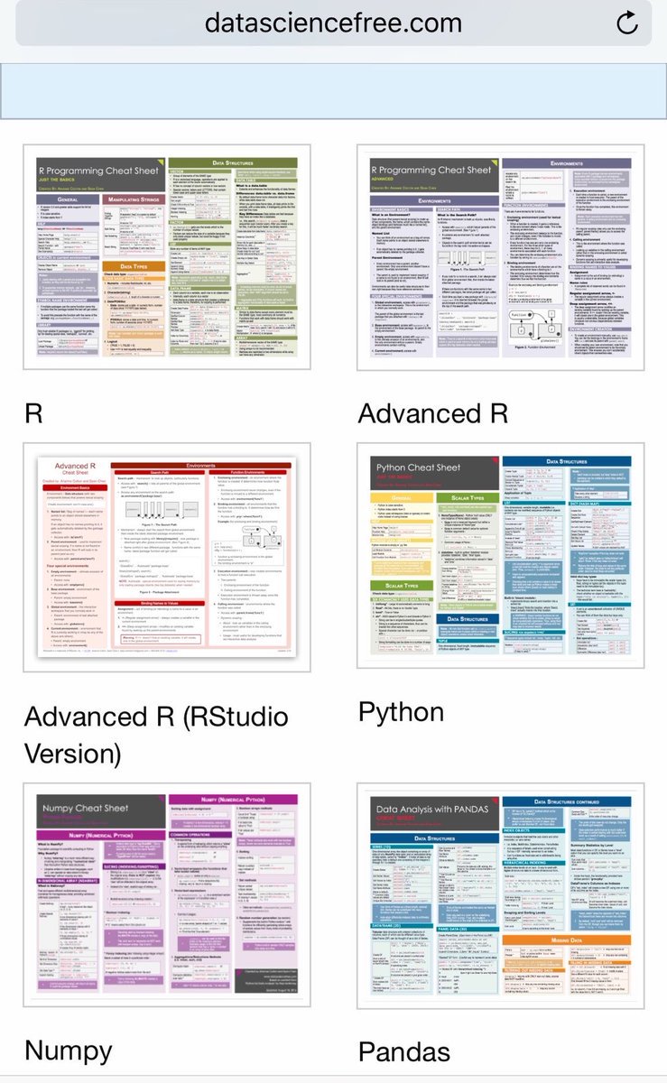 KirkDBorne's tweet image. R and #Python cheatsheets for #DataScientists: bit.ly/2ovkvXb #abdsc #BigData #DataScience #Rstats #MachineLearning @rstudio