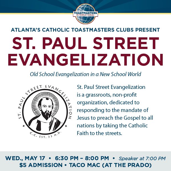 stleotm's tweet photo. Old school evangelization in a new school world this Wednesday with @spstreetevan ! https://t.co/6DdKWKg7AF #archatl #evandigital https://t.co/8aBOo1KS0y