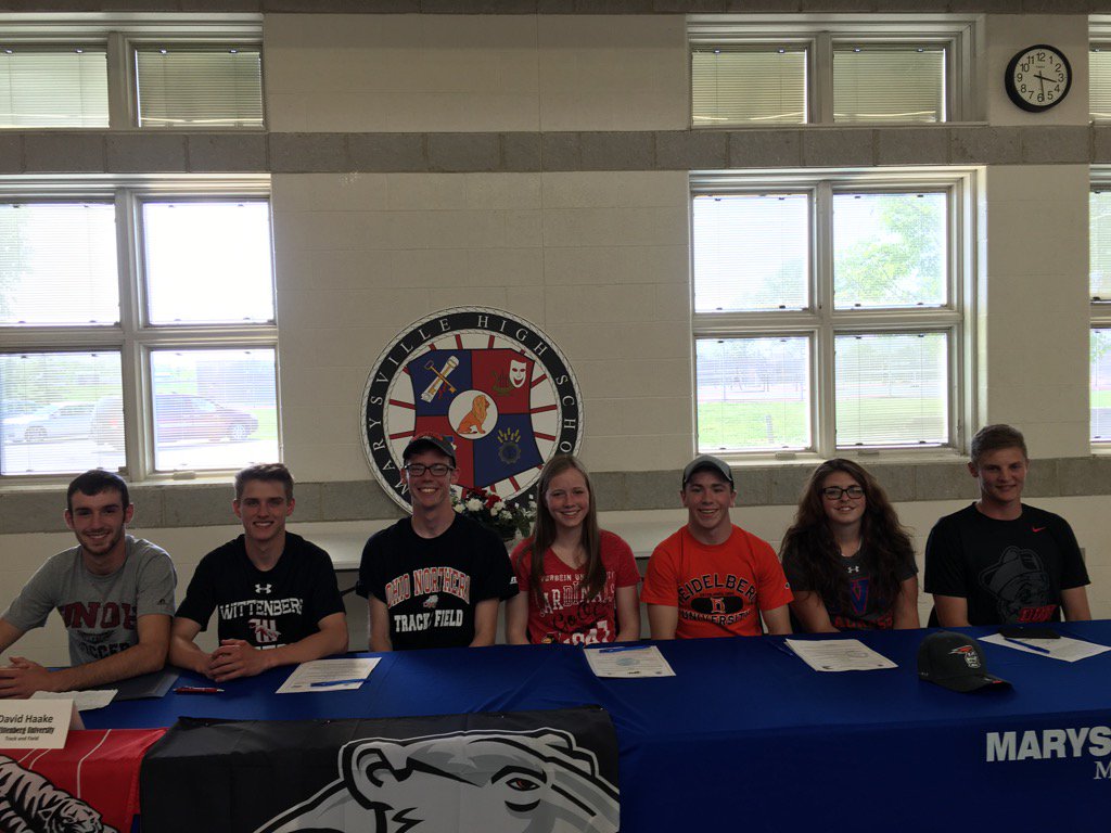 Congrats to today's college athletic commitments!  Kyle, David, Kat, Cade, Derek, Mack &amp; Joey!