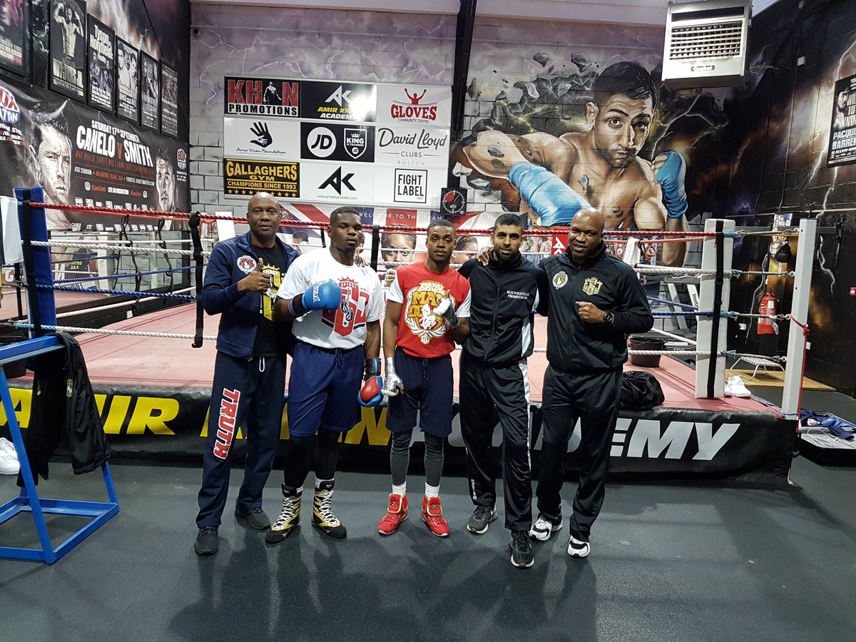 DrHitmanDaniel's tweet photo. @ErrolSpenceJr &amp; team have touched down &amp; ready to continue their camp @amirkingkhan's world class gym in Bolton #AlHaymon #ManDown https://t.co/1VOF8XxILG