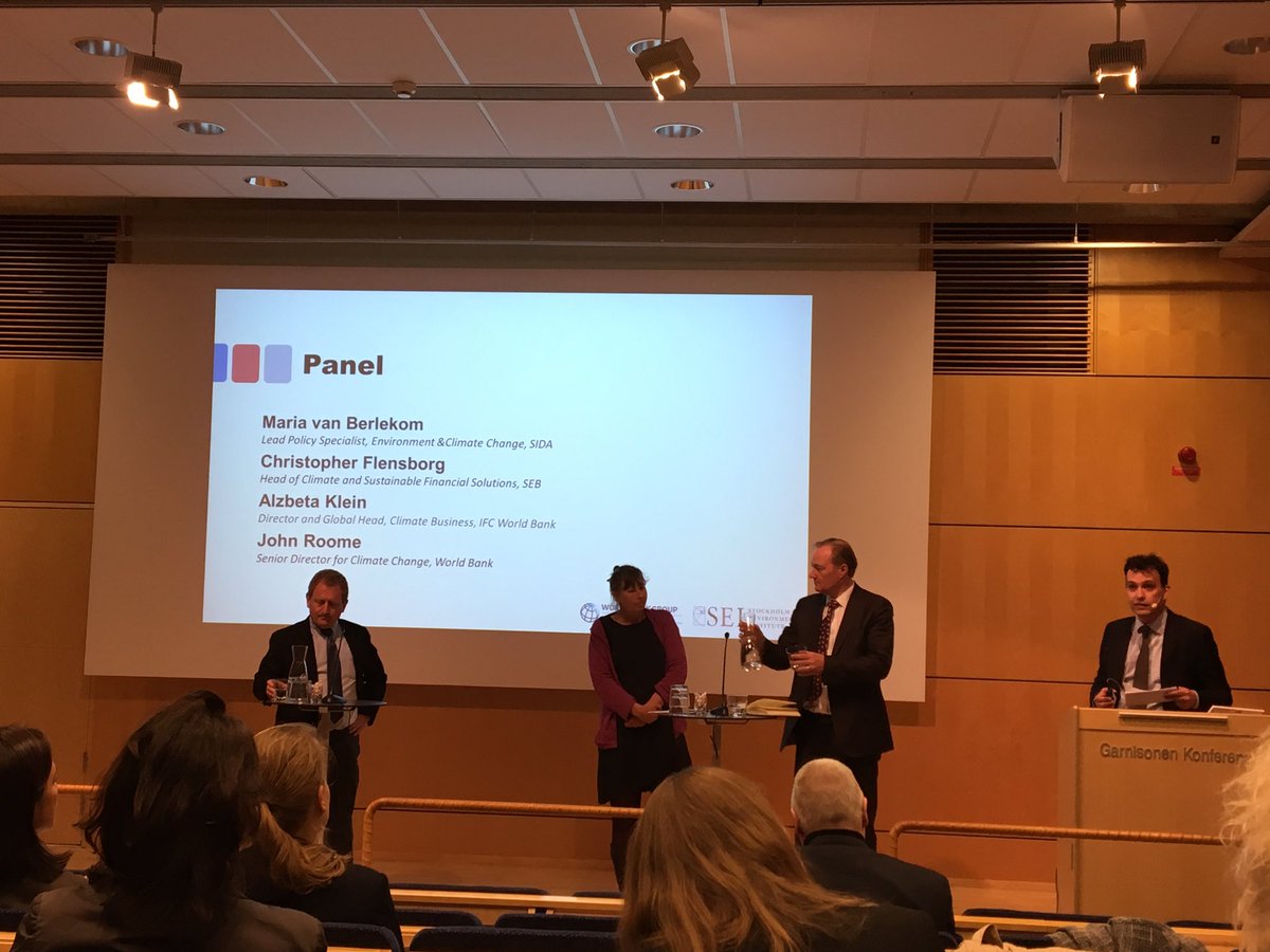 tant_storm's tweet photo. "Mobilising climate funding is about mobilising people" - Ch. Flensborg of SEB at an SEI seminar earlier today. #Divestment #climate https://t.co/QxwjHHxA63