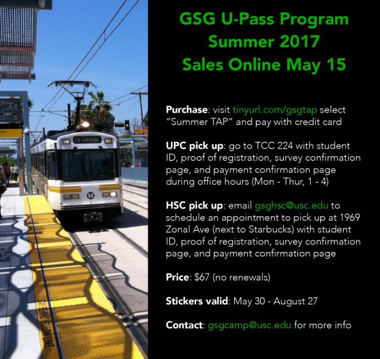 U-Pass Program available over the summer for Graduate students!