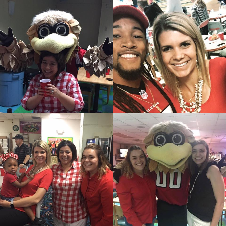 My_Sisu's tweet photo. Bowling with the @AtlantaFalcons was a blast! Thank you for supporting CCAF! https://t.co/cmVjx82GMa