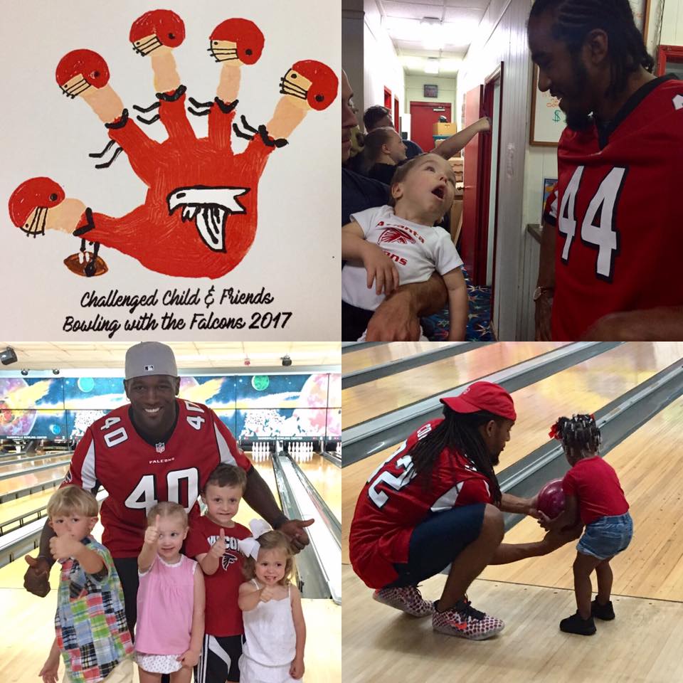 My_Sisu's tweet photo. Bowling with the @AtlantaFalcons was a blast! Thank you for supporting CCAF! https://t.co/cmVjx82GMa