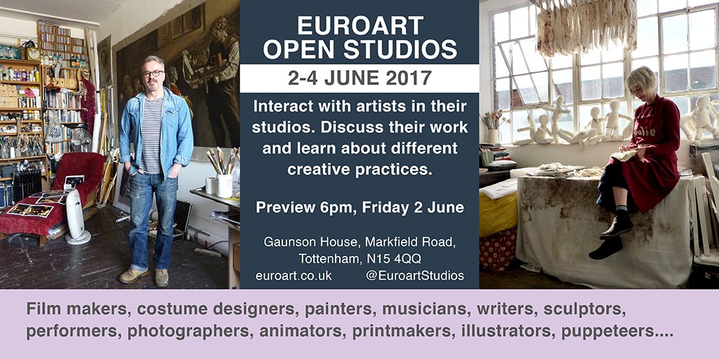 EuroartStudios's tweet photo. Interact with artists in their studios from 2-4 May. See art &amp; but at affordable prices @EuroartStudios. #EuroartOpenStudios2017 https://t.co/AcmkF0uQcL