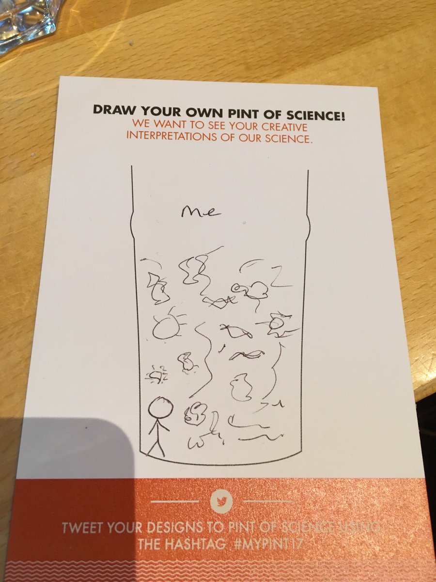 Coach_Lucy's tweet photo. Drinking in "a pint of science" learning about bacteria and me. My body is only 10% human!! #mypint17 https://t.co/ByFnpB1ZBR