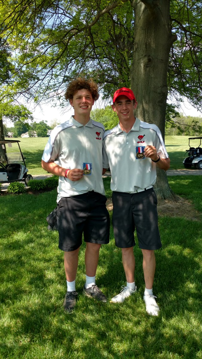 SueB452's tweet photo. Congrats to Aden Beaver who shot 77 and Jack Moulton who shot 81 today and were named all NCC for golf! #BronchoNation https://t.co/1jlQoZrxc2