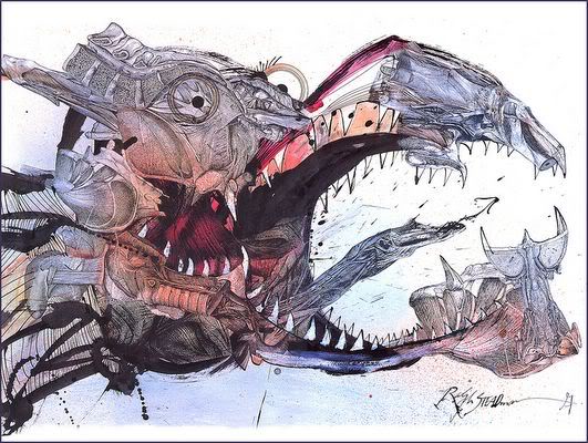 Happy 81st Birthday Ralph Steadman, whose frantic splashes of ink always make me smile. 