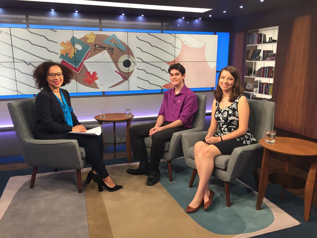 katzt's tweet photo. What a day of firsts for @SHADnetwork . Taping a segment for @TheAgenda with @Simone_Cav and #SHAD2016 Rudy Jarvis! https://t.co/qZmrHaQeY9