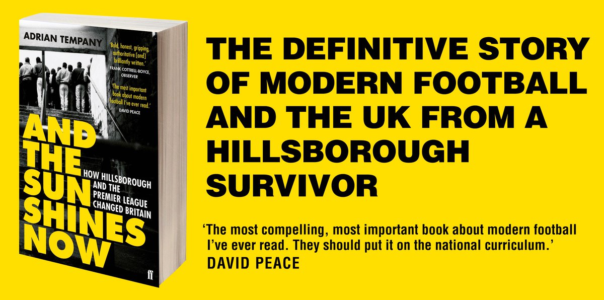 AdrianTempany's tweet image. My book about the hijack of football, and the real cost: shortlisted for the Orwell Prize, Football Book of the Year, & Gordon Burn prize