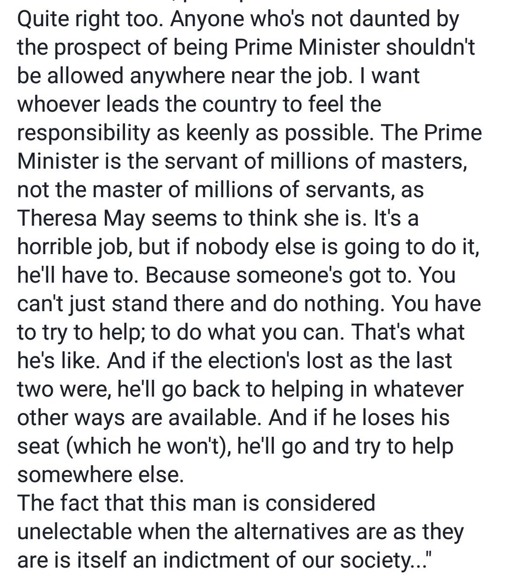 ijbrads66's tweet photo. Dennis Skinner nails the essence of Corbyn, brilliant stuff #GE2017 #JC4PM https://t.co/rWwhYNBblS