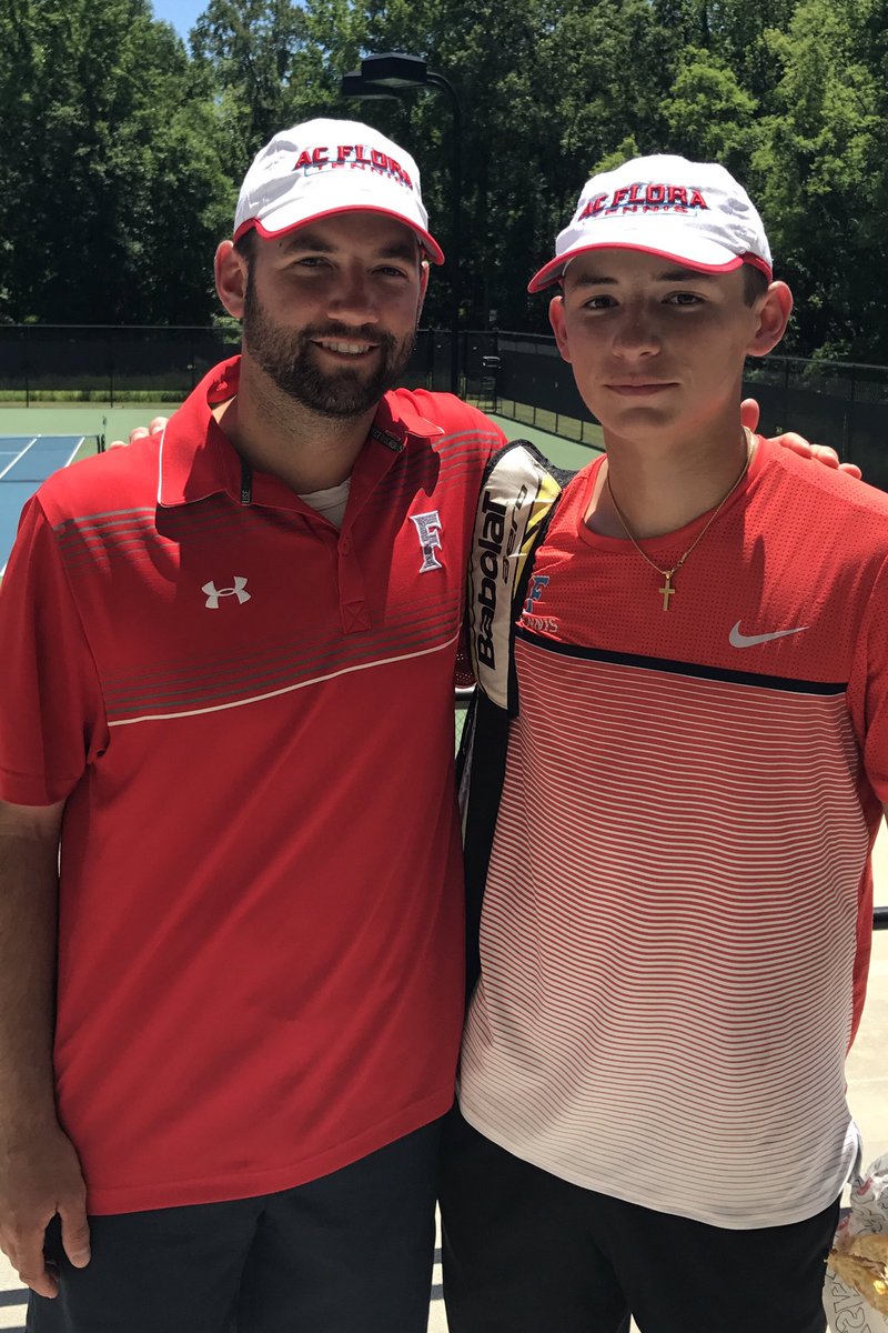 Congrats <a href="/KirklandZach/">Zach Kirkland</a> on representing <a href="/acfloratennis/">AC Flora Tennis</a> in the state singles tournament today.