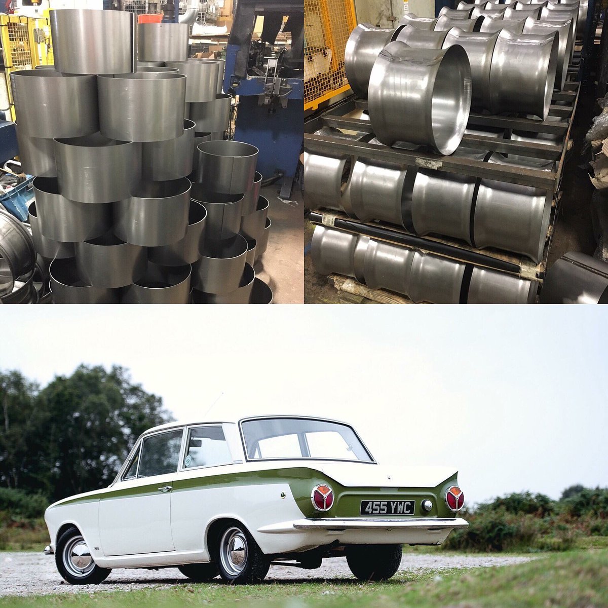 Retro Ford's in build, hand built classics. Ready in stock in a couple of weeks guys 5.5J, 6J &amp; 7J 👍🏁🇬🇧wellerwheels.com/product/ford/ #wellerwheels