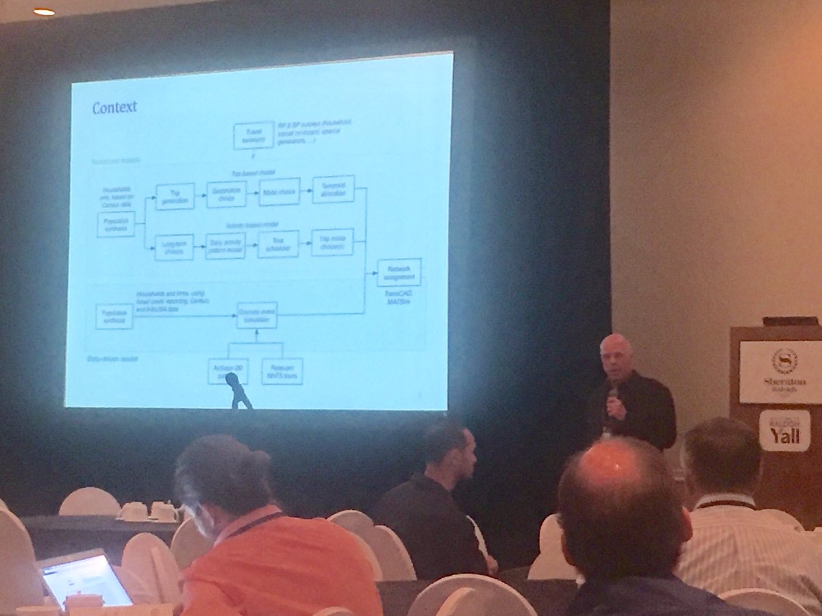 RhiannonLedger's tweet photo. Rick Donnelly presenting on Data Driven Models,the only presenter today who can credibly drop 'Boom Baby' into his talk,love it! #TRBAppCon https://t.co/bk7t4qmPNM