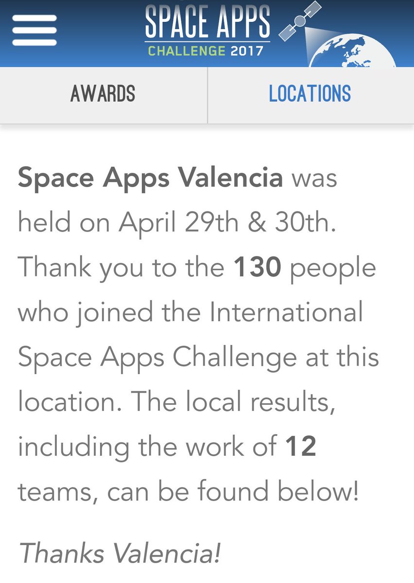 Space Apps Valencia tweet media